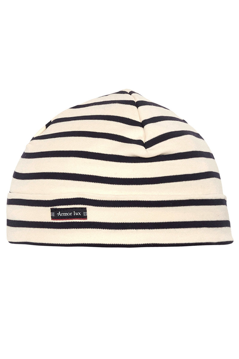 ARMOR-LUX Bonnet rayé Tréguier - coton Homme NATURE/NAVIRE 2XS