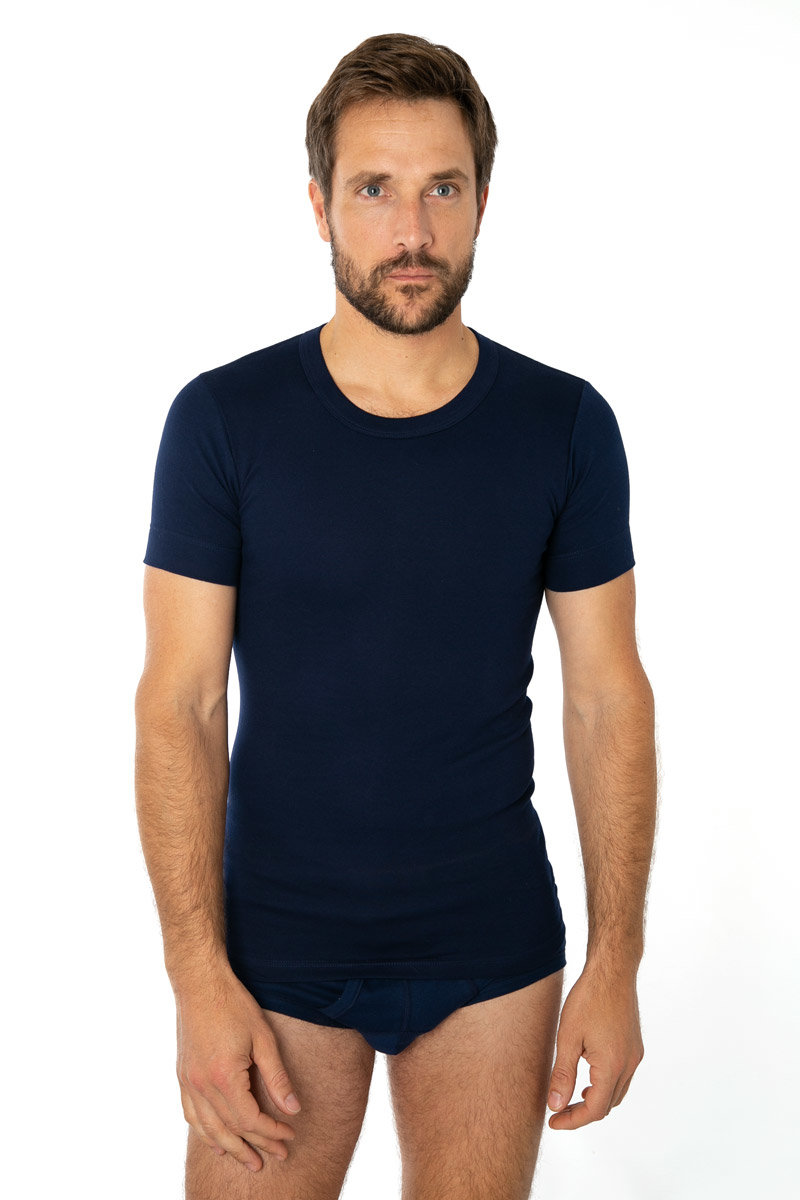 ARMOR-LUX T-shirt col rond - coton épais Homme MARINE 3XL