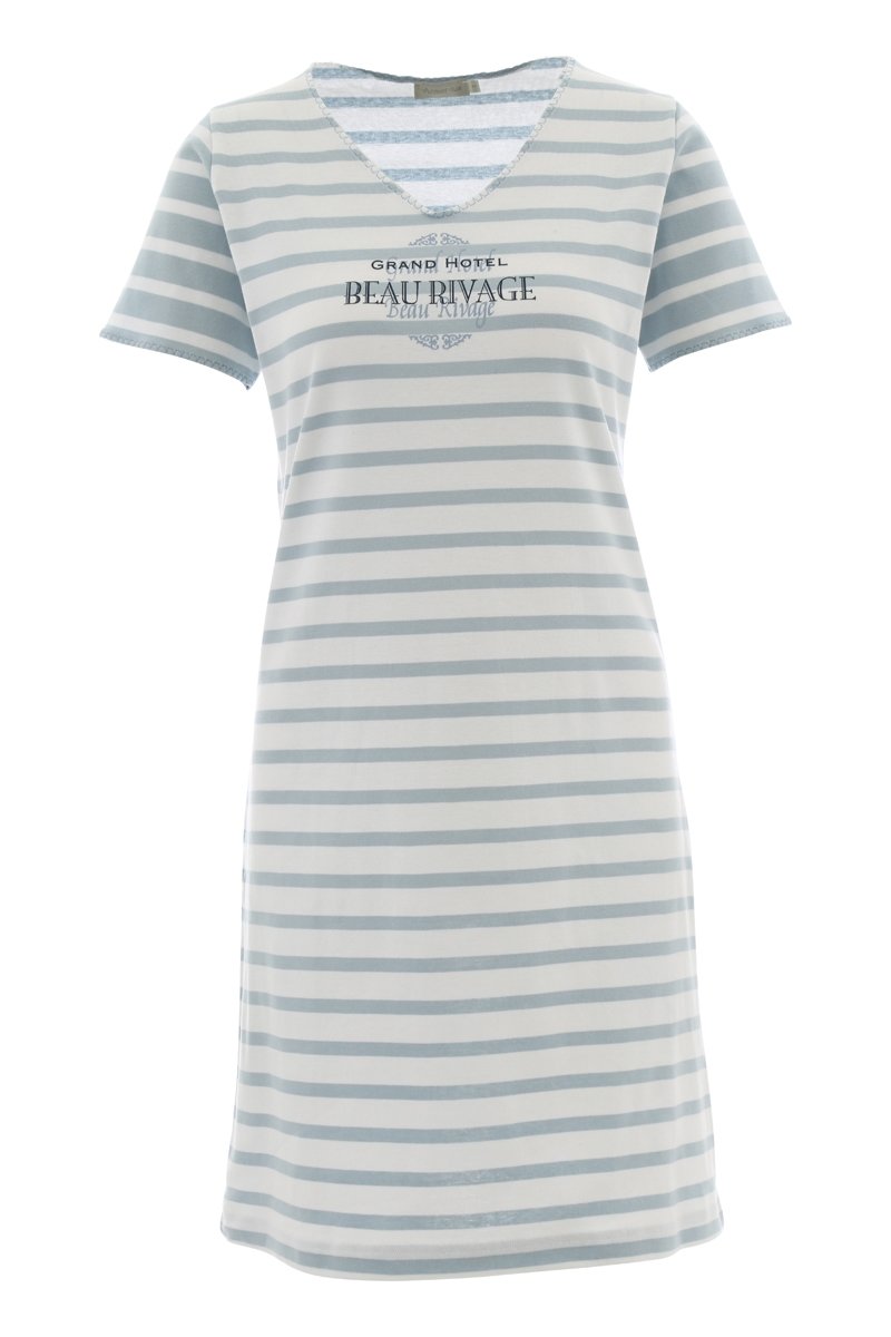 Chemise de nuit Beau Rivage - coton peigné