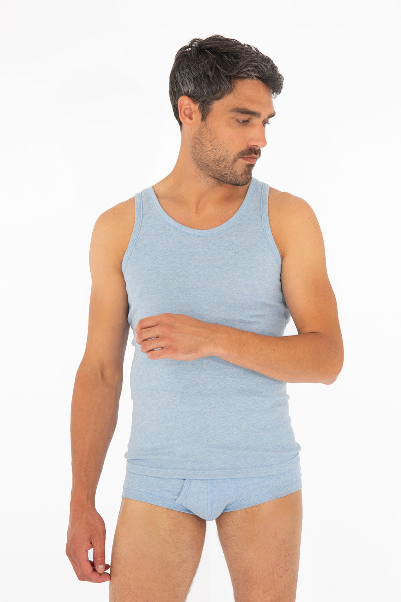 ARMOR-LUX Débardeur uni - coton léger Homme BLEU CHINE M