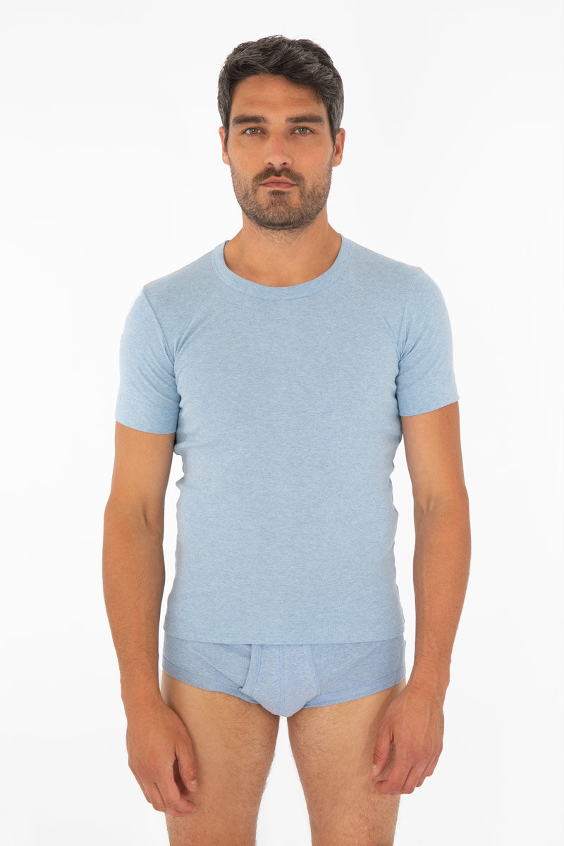 ARMOR-LUX T-shirt - coton peigné Homme BLEU CHINE 2XL