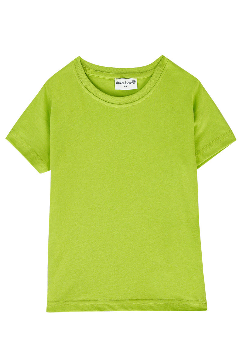 ARMOR-LUX T-shirt uni KIDS - coton Enfant VERT 2 ANS