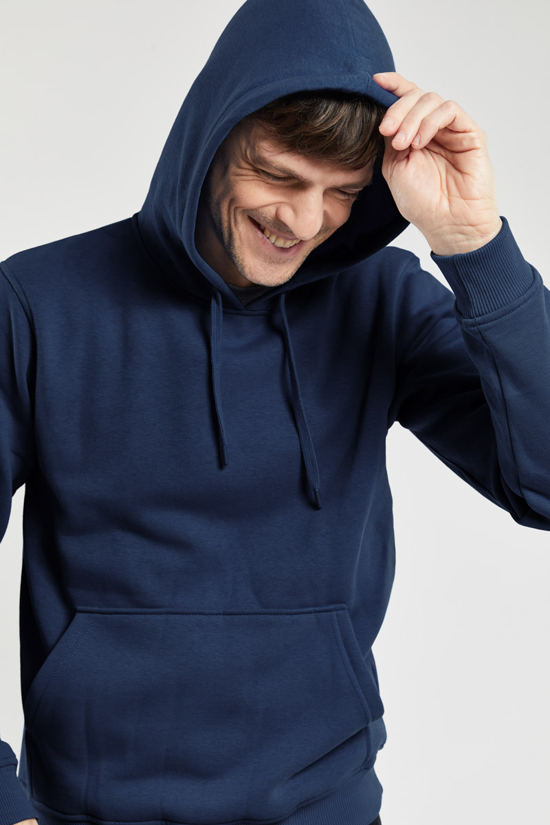 ARMOR-LUX Sweat mixte à capuche - molleton Homme Marine deep 2XS