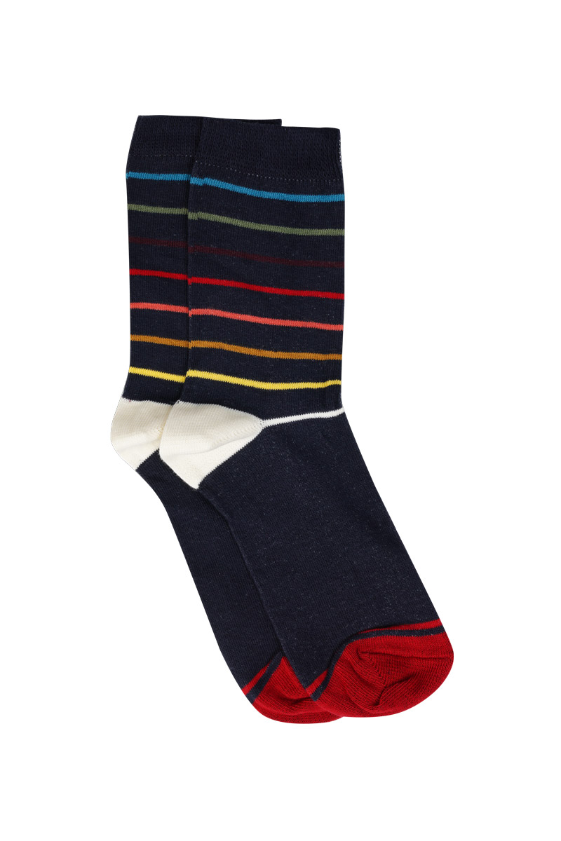 ARMOR-LUX Chaussettes multicolores - coton Femme Multico Caravelle Fond Seal 35/38