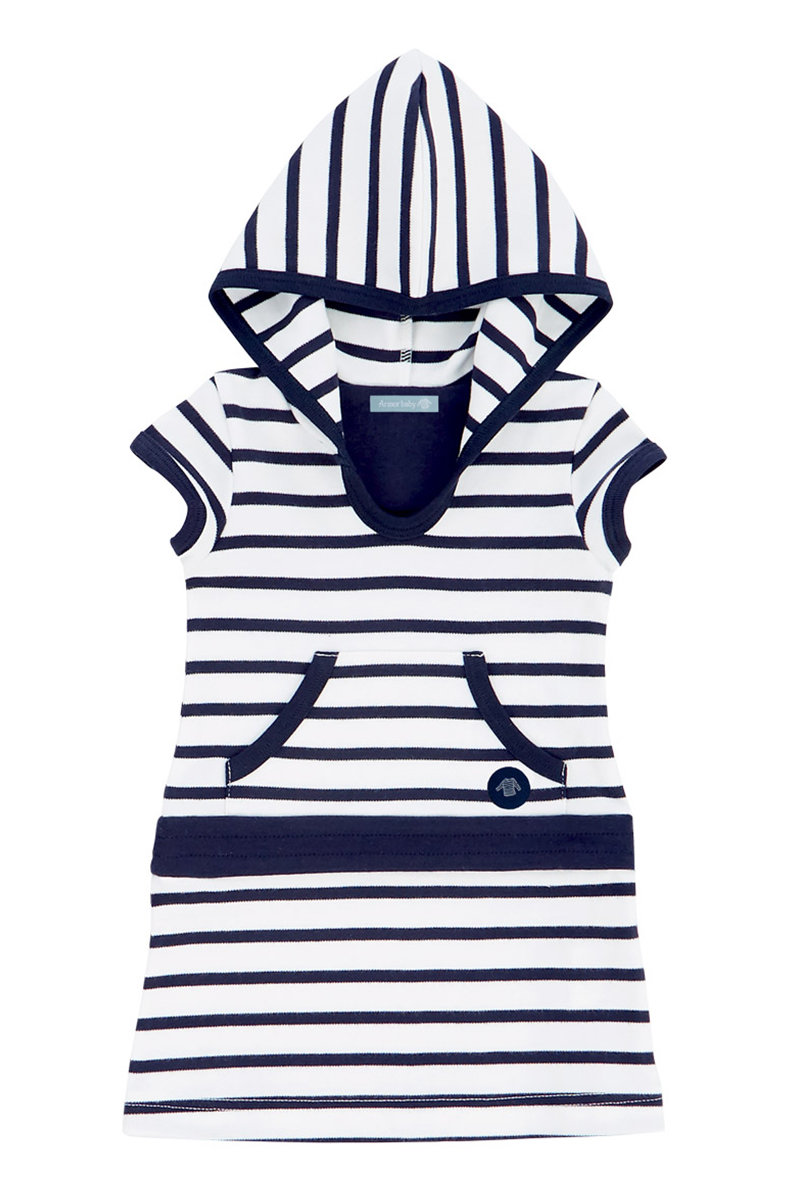 ARMOR-LUX Robe Balancelle Baby - coton épais Enfant Blanc/Navire 3 MOIS