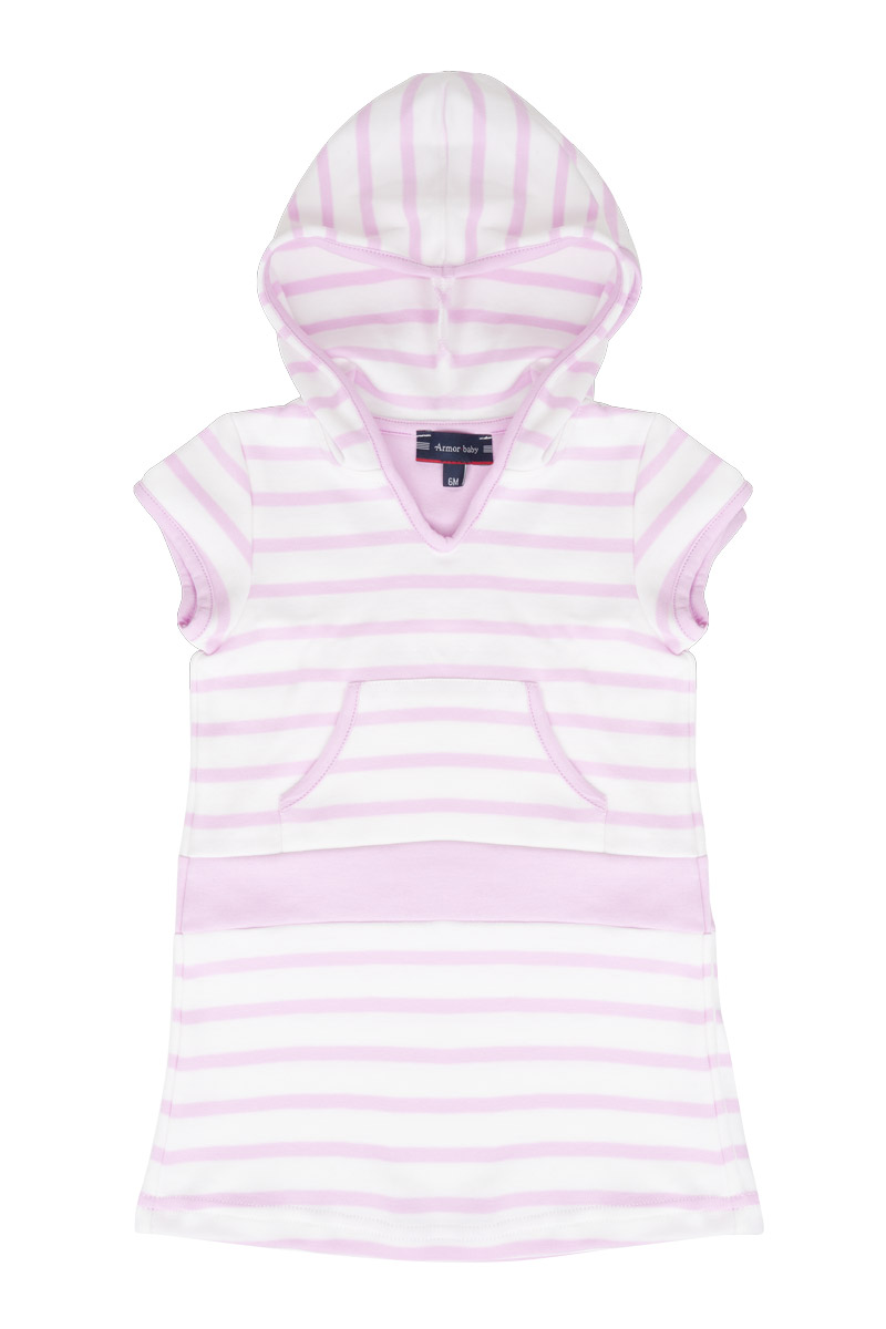 ARMOR-LUX Robe Balancelle Baby - coton épais Enfant Milk/Mauve Rose 3 MOIS