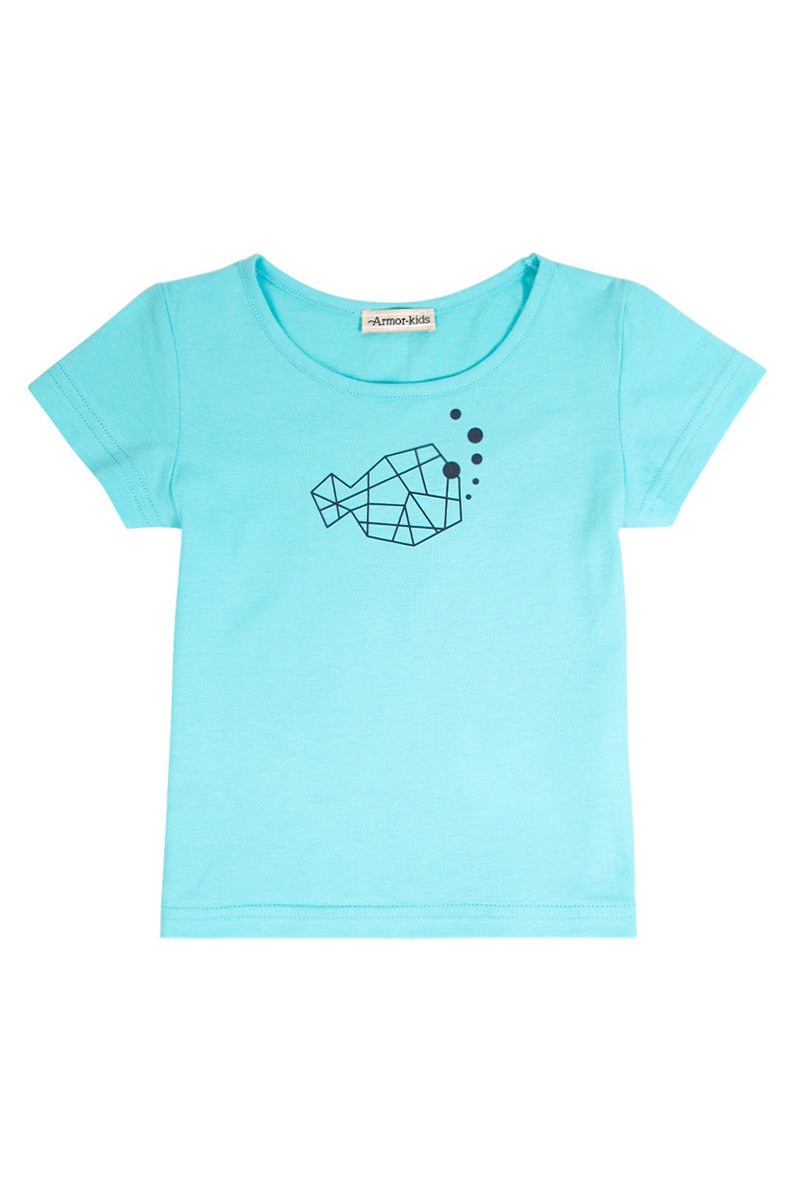 ARMOR-LUX T-shirt imprimé KIDS - coton Enfant Lagon U876 2 ANS