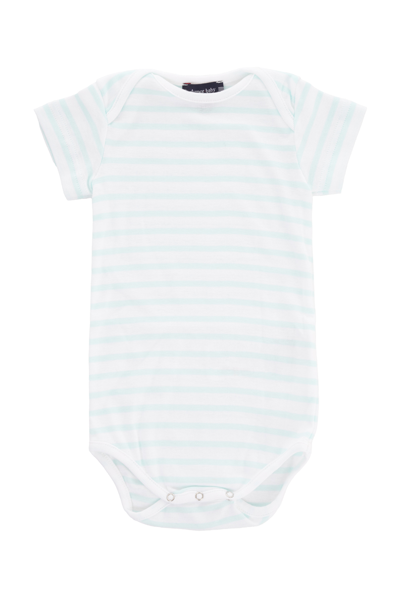 ARMOR-LUX Body rayé Baby - coton épais Enfant Ecume/Esperanza 3 MOIS