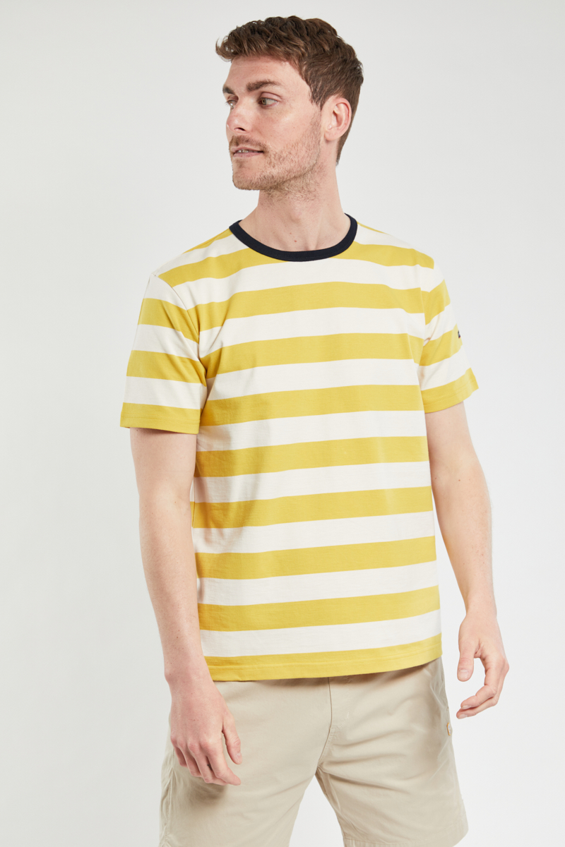 ARMOR-LUX T-shirt rayé Héritage - coton léger Homme PICKLES/NATURE S