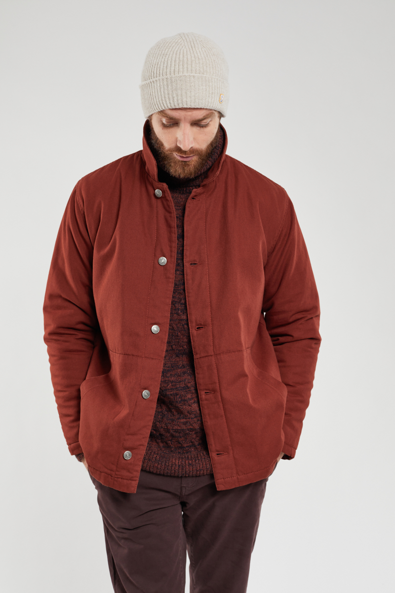 ARMOR-LUX Veste pêcheur matelassée - coton Homme Deep Paprika XS