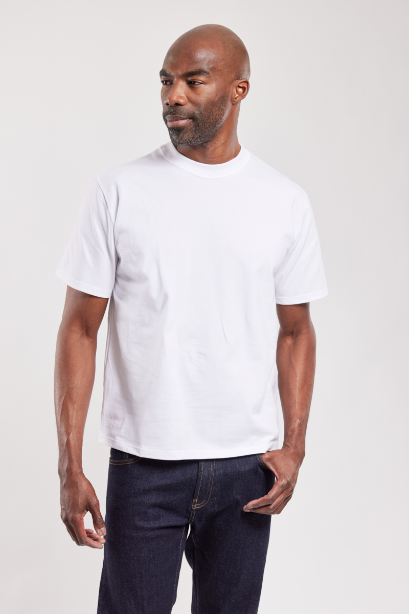 ARMOR-LUX T-shirt uni Héritage - coton issu de l?agriculture biologique Homme BLANC XS