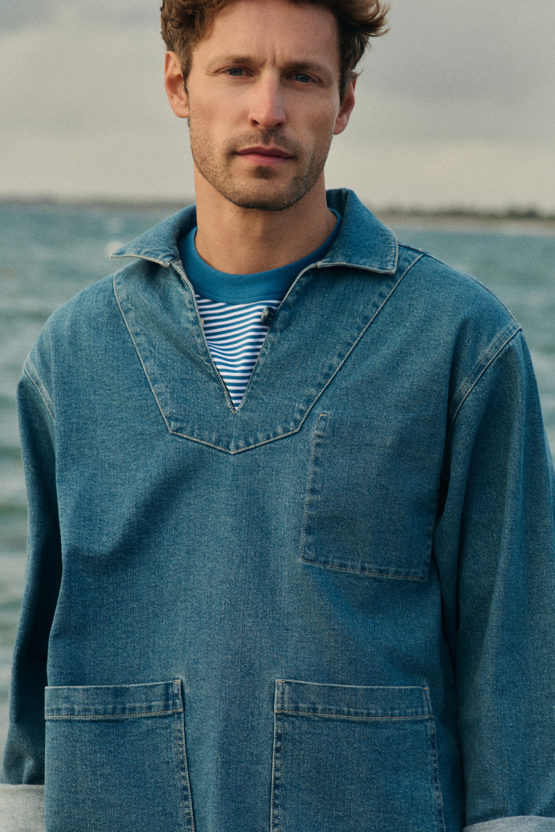 Vareuse en denim - coton