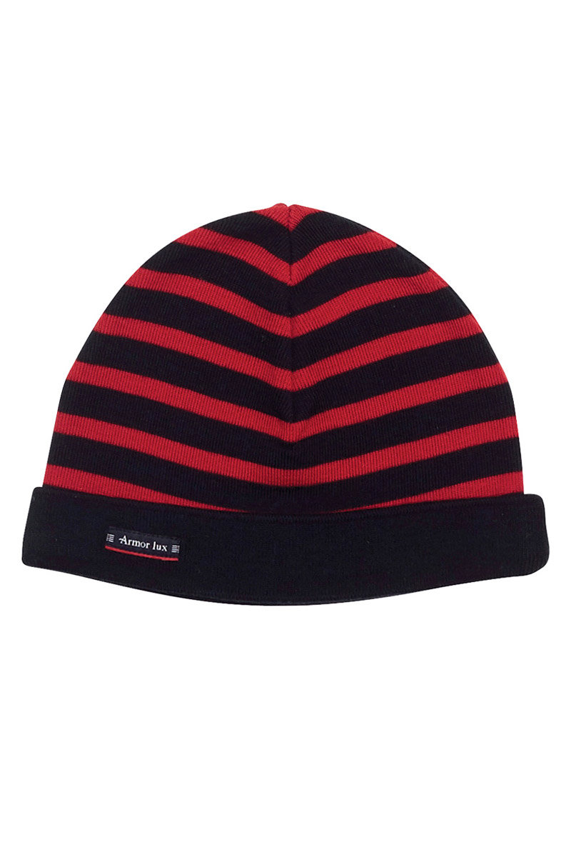 ARMOR-LUX Bonnet rayé Hauban - laine Femme Rich navy/braise TU