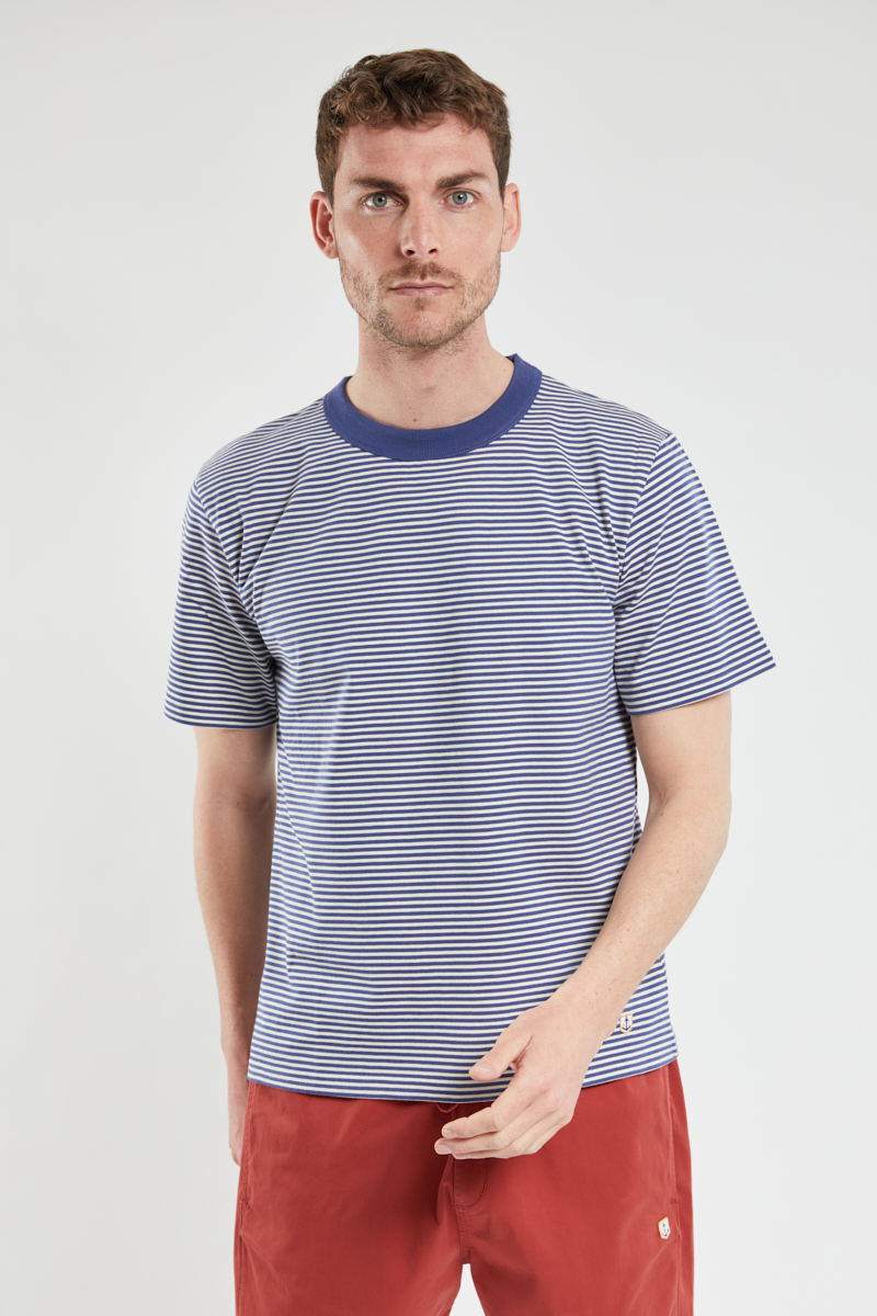 ARMOR-LUX T-shirt rayé Héritage - coton Homme Ink/Nature XS