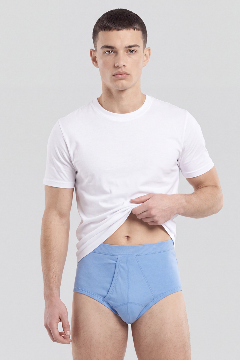 Slip ouvert taille haute - coton léger biologique