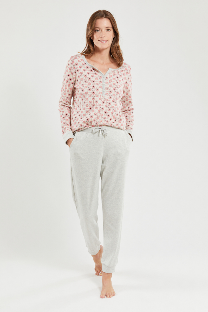 ARMOR-LUX Pyjama jogging - coton Femme Imprimé fleur tréviso 2XL - 46