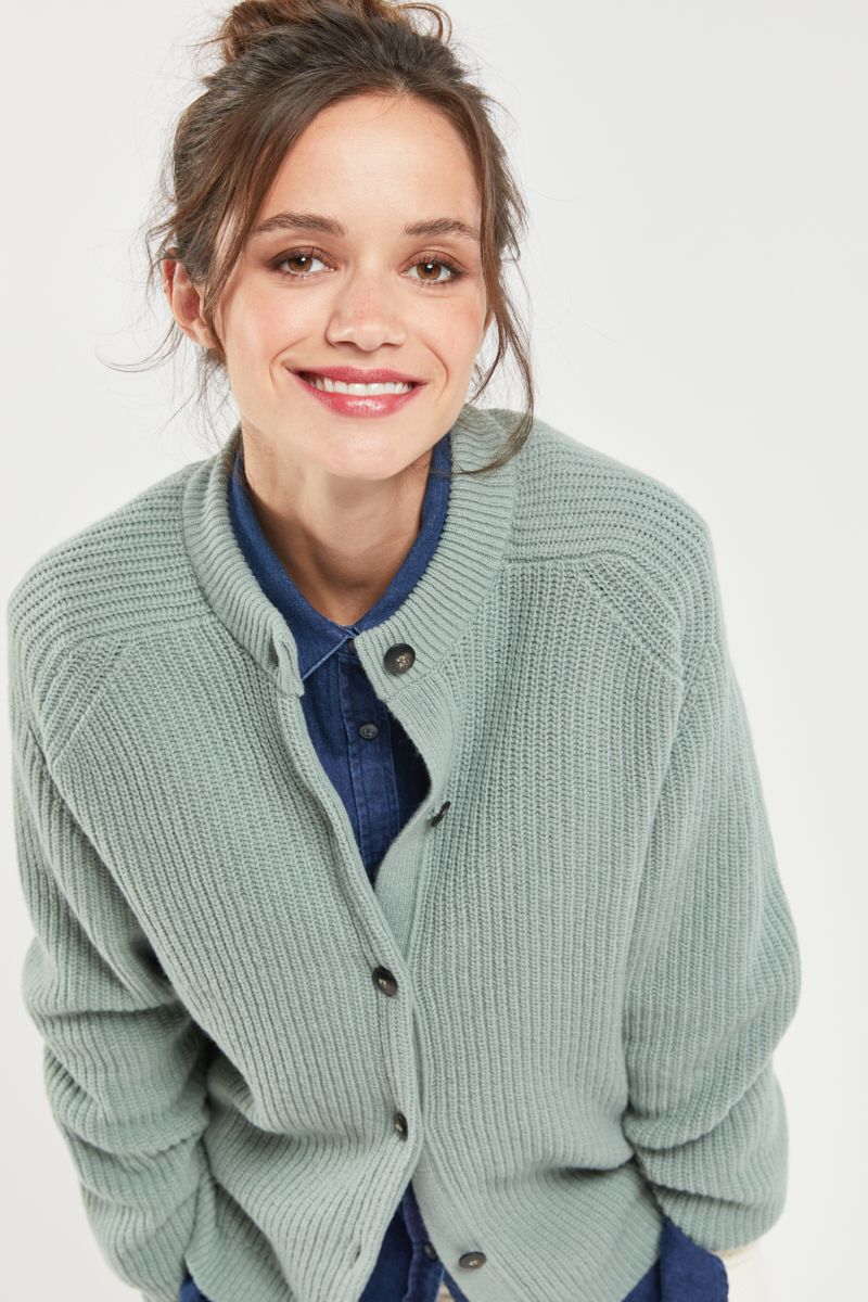 ARMOR-LUX Cardigan - laine Femme Pool XS - 36