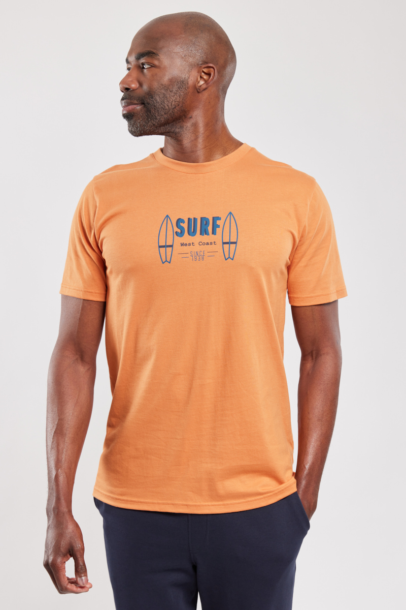ARMOR-LUX T-shirt surf - coton léger Homme Rusty S