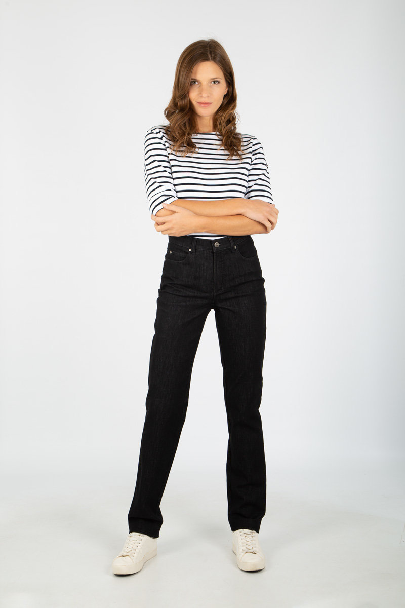 karting jeans "igor" coupe slim - bi-extensible femme noir(190) 5xl - 52