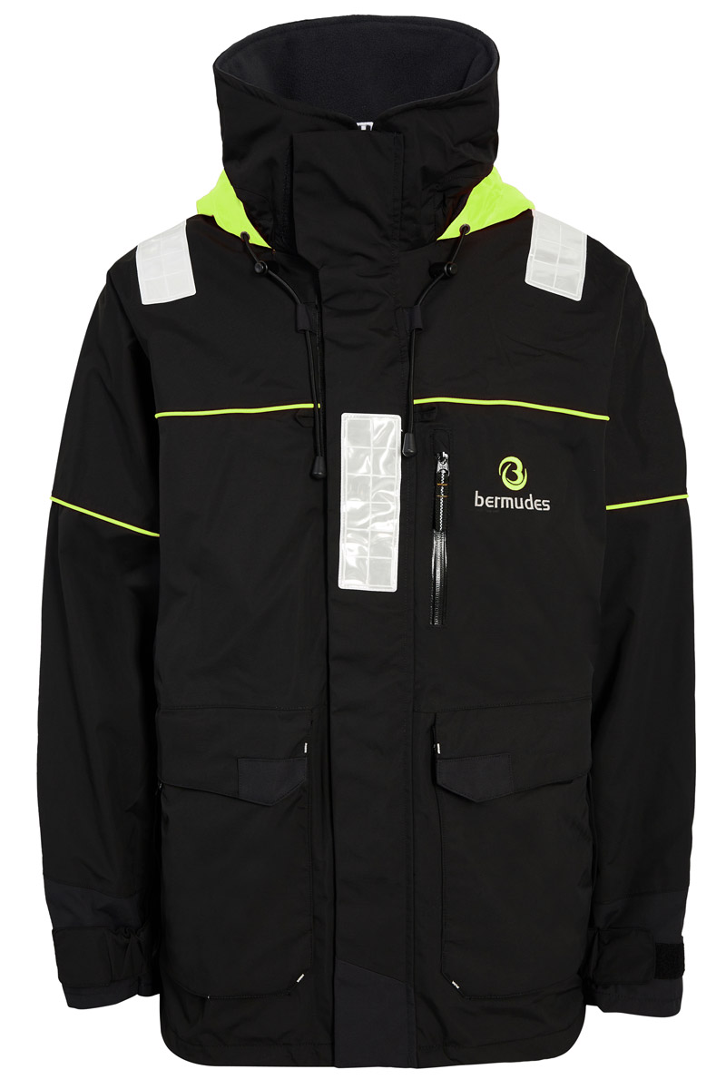 BERMUDES Veste de quart VENTURI Homme NOIR/GRIS FONCE XXS