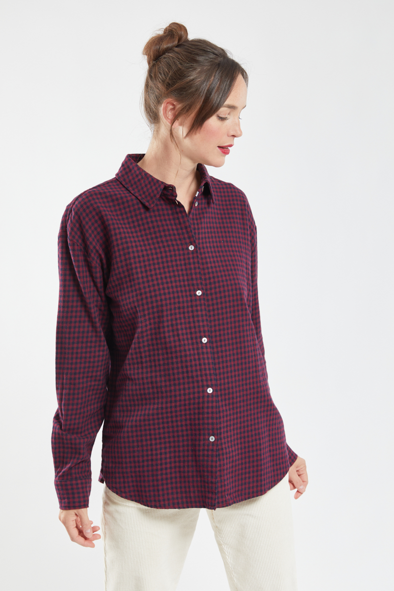 BERMUDES Chemise oversize CADIX Femme MAGENTA M - 40
