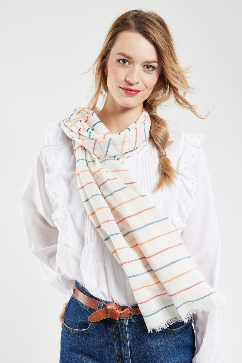 bermudes foulard rayé jeanet femme multico u