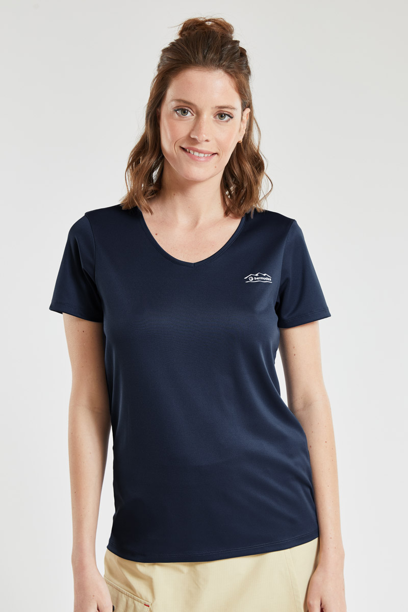 BERMUDES T-shirt CLERVY - polyester recyclé Femme NAVY S