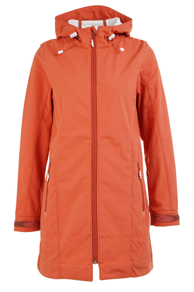 BERMUDES Veste longue softshell SELLY Femme BRIQUE XS - 36