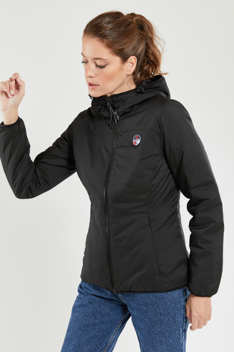 bermudes veste courte baguer - polyester recyclé femme noir xs - 36