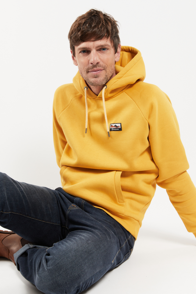 BERMUDES Sweat à capuche TRISTANO - coton issu de l?agriculture biologique Homme AMBRE XXXL