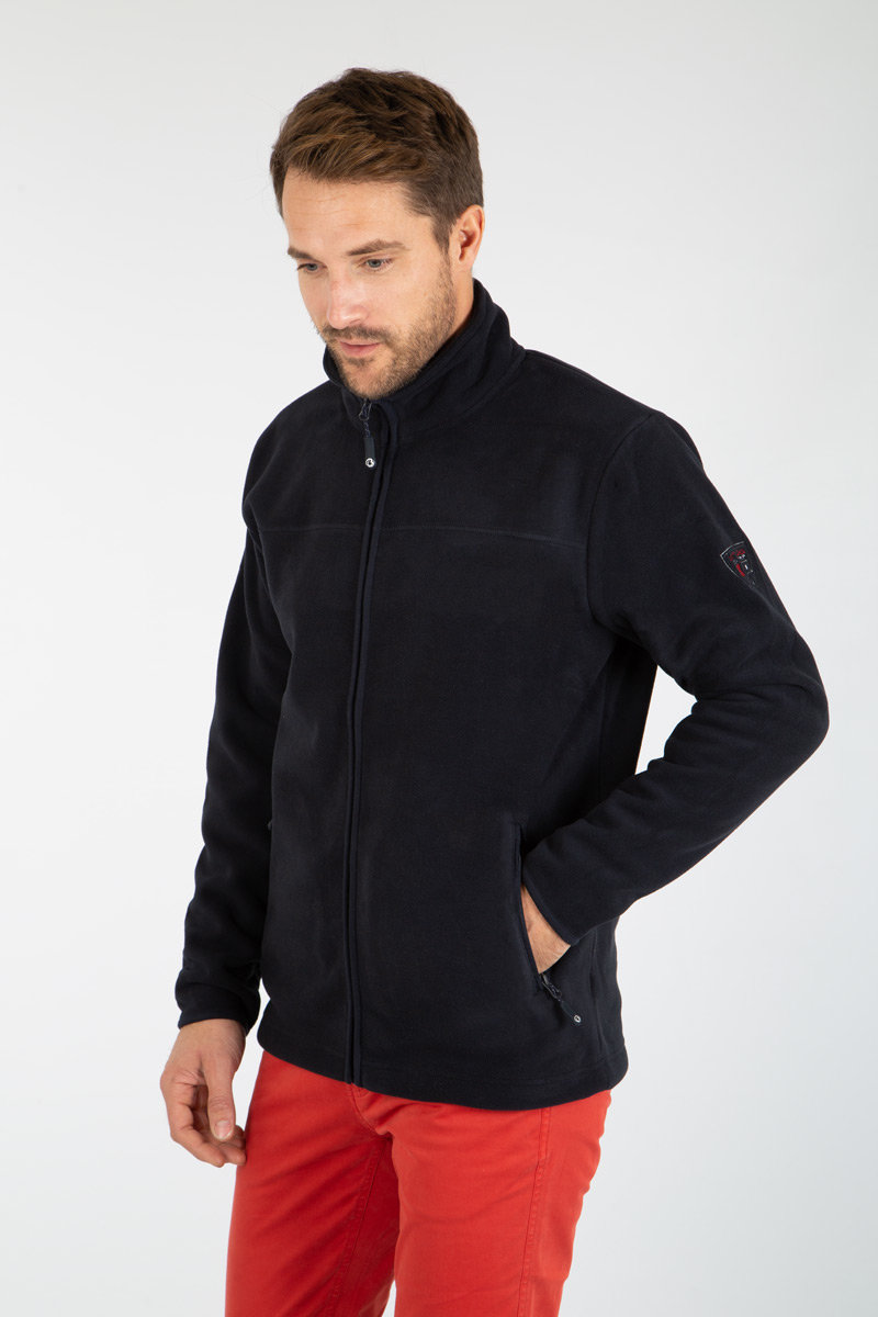 BERMUDES Veste polaire PARATA Homme NAVY/SOURIS XXXL