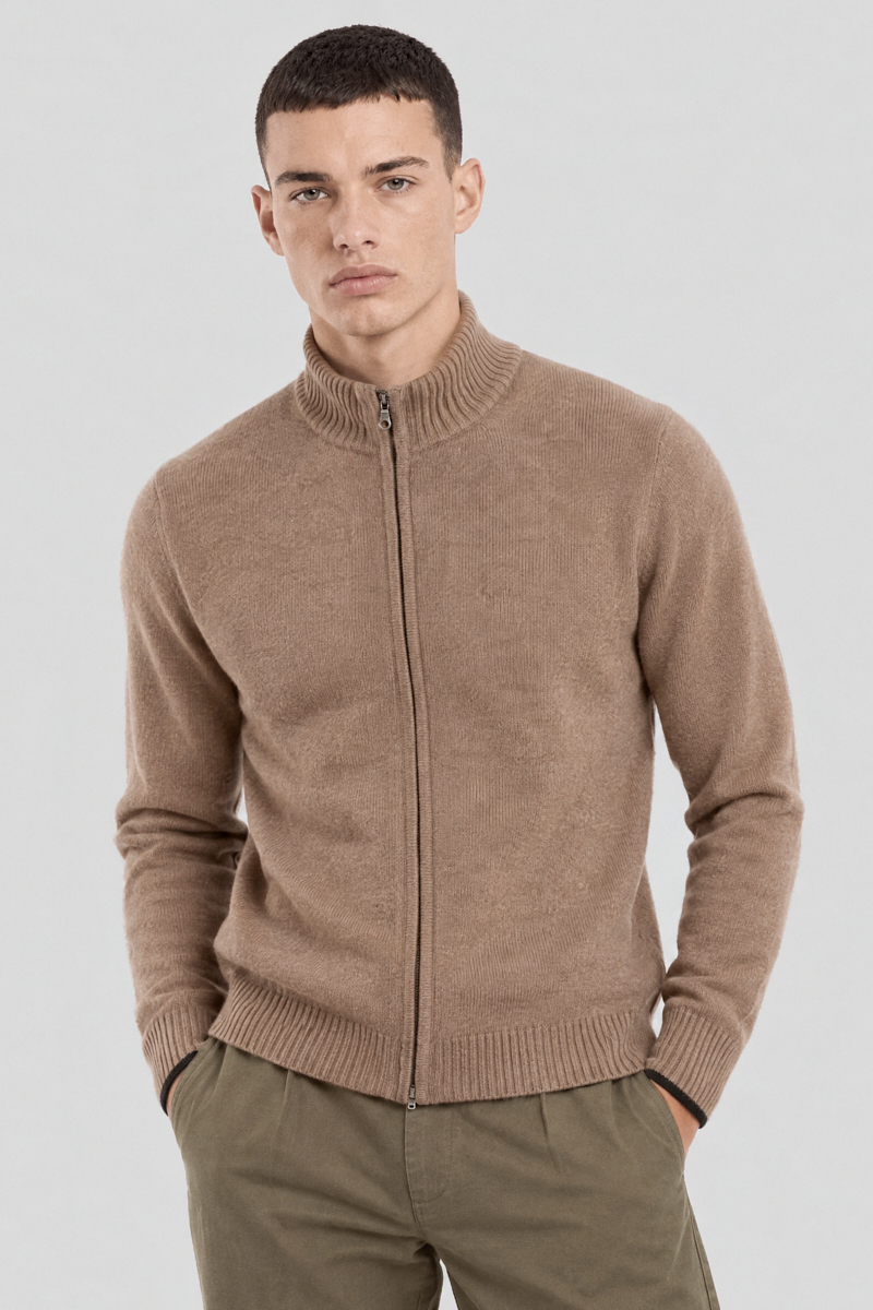 Gilet zippé col montant Bérac - laine