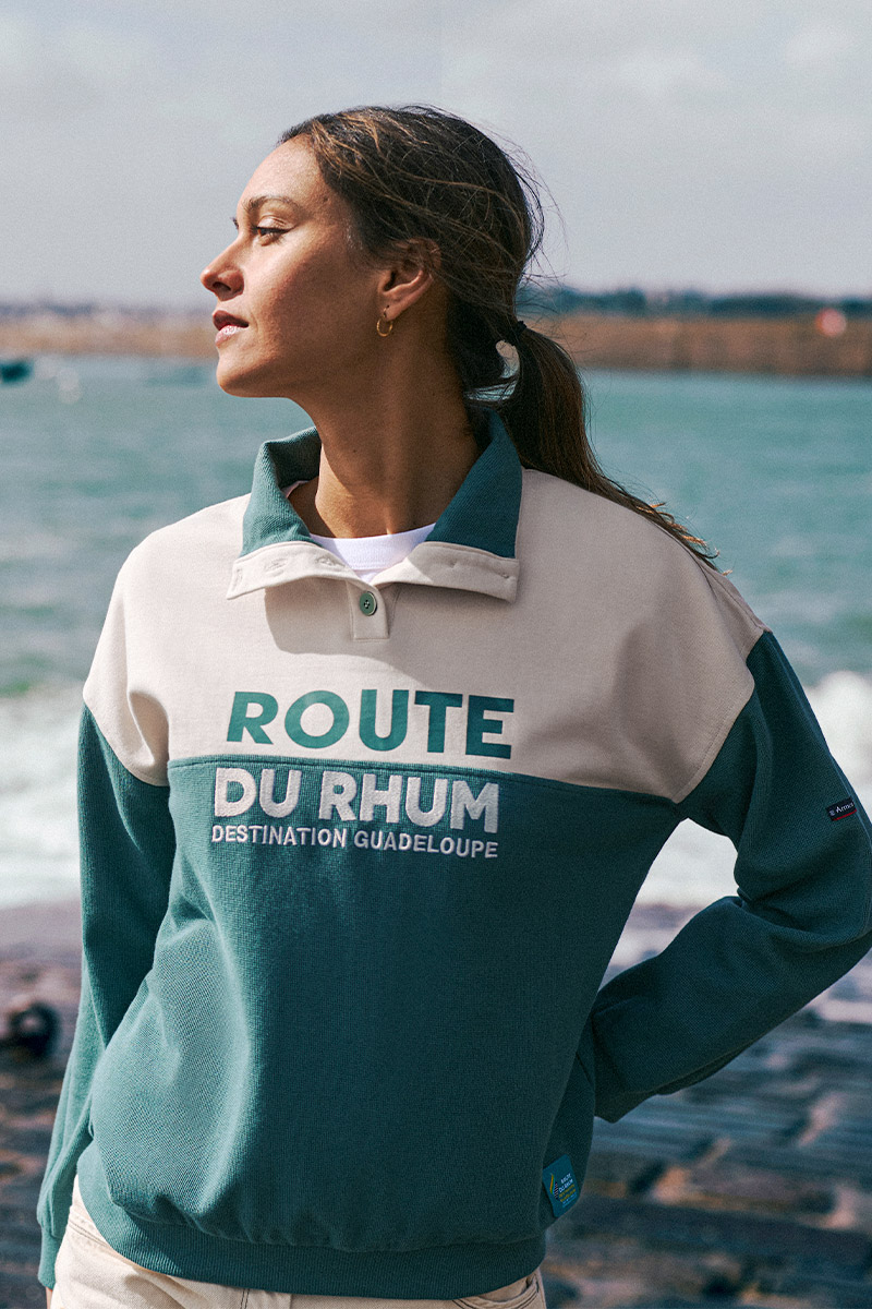 Sweat col camionneur - coton Sweat col camionneur - coton